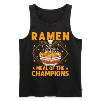 Ramen Meal of the Champions - Männer Premium Bio Tank Top - Schwarz - Vorne - Michal (187cm)