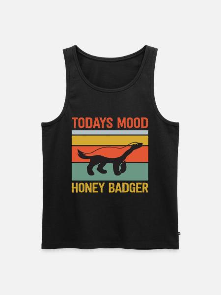 Funny honey badger - Men's Premium Organic Tank Top - black