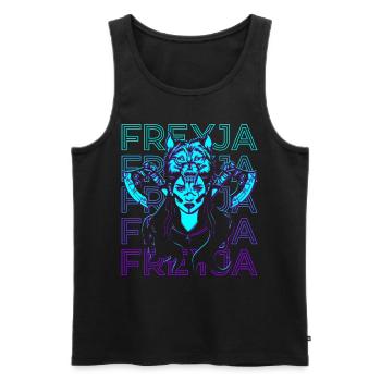 Freyja Freya Nordische Göttin Nordische Göttin - Männer Premium Bio Tank Top - Schwarz - Vorne - Michal (187cm)
