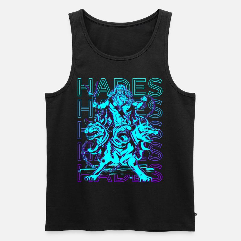 Hades Griechischer Gott Altgriechisch - Männer Premium Bio Tank Top - Schwarz