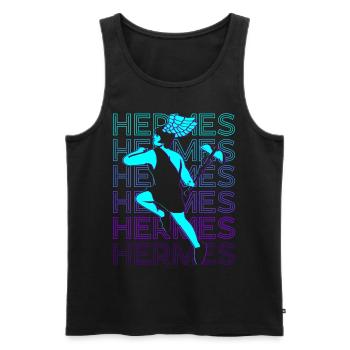 Hermes God of Speed Greek God - Men's Premium Organic Tank Top - black - Front - AI Model Male 178 light (178cm)