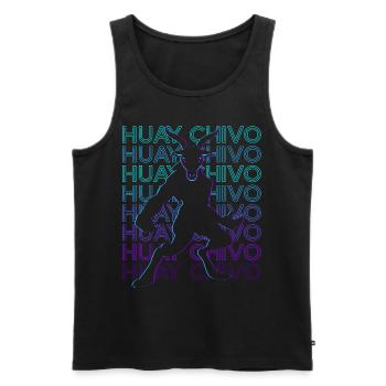 Huay Chivo Bête Maya Mythologie Maya Rétro - Débardeur bio Premium Homme - noir - Devant - Michal (187cm)