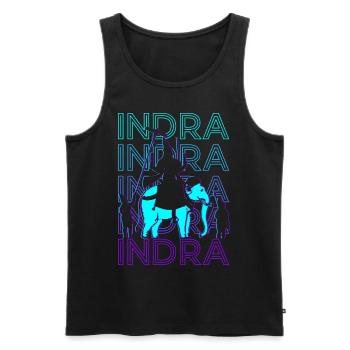 Indra Hindu-Gott Hindu-Mythologie Alt-Hindu - Männer Premium Bio Tank Top - Schwarz - Vorne - AI Model Male 178 light (178cm)