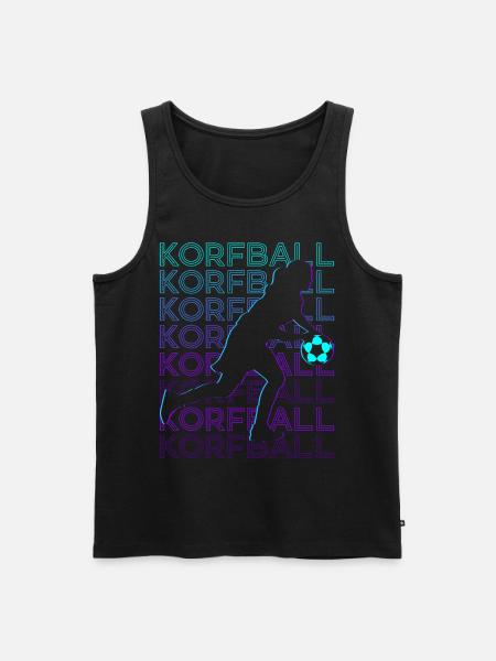 Korfball Player Retro - Men's Premium Organic Tank Top - black