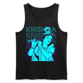 Krishna Hindu-Gott Hindu-Mythologie Alt-Hindu - Männer Premium Bio Tank Top - Schwarz - Vorne - AI Model Male 178 light (178cm)