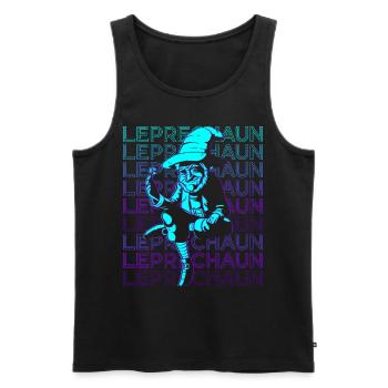 Kobold Retro - Männer Premium Bio Tank Top - Schwarz - Vorne - AI Model Male 178 light (178cm)