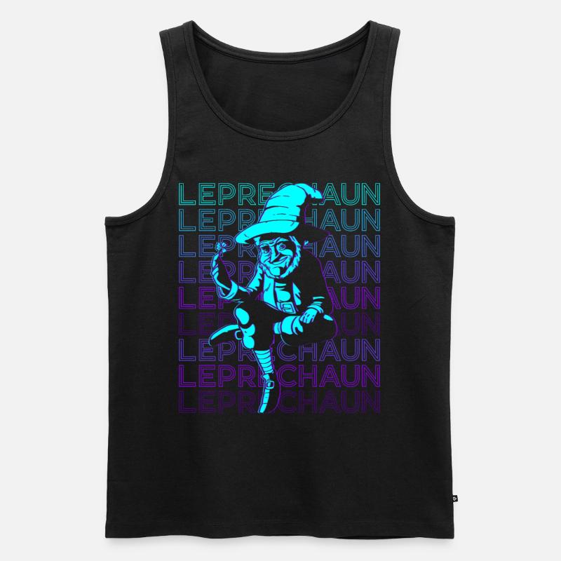 Kobold Retro - Männer Premium Bio Tank Top - Schwarz