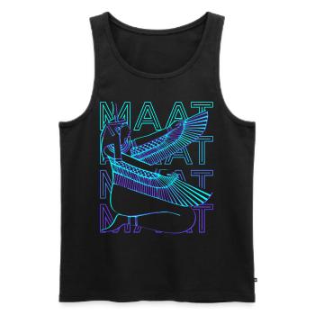 Maat Egyptian Goddess Egyptian Mythology - Men's Premium Organic Tank Top - black - Front - Michal (187cm)