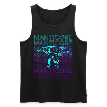 Mantikor Mythologie persane Antiquité - Débardeur bio Premium Homme - noir - Devant - Michal (187cm)
