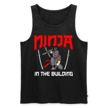 Ninja Gift Karate Ninjutsu Judo Samurai Japan - Men's Premium Organic Tank Top - black - Front - AI Model Male 178 light (178cm)