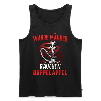 Shisha Geschenk für Wasserpfeife Shishabar Pfeife - Männer Premium Bio Tank Top - Schwarz - Vorne - Michal (187cm)