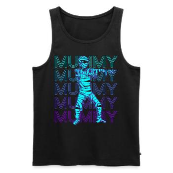 Mummy Ancient Egypt Retro - Men's Premium Organic Tank Top - black - Front - Michal (187cm)