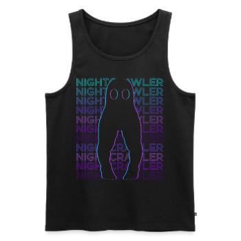Fresno Nightcrawler Cryptoid Cryptozoology - Men's Premium Organic Tank Top - black - Front - AI Model Male 178 light (178cm)