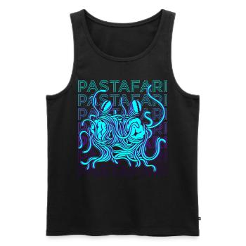 Fliegendes Spaghettimonster Pastafari Pastafariani - Männer Premium Bio Tank Top - Schwarz - Vorne - AI Model Male 178 light (178cm)