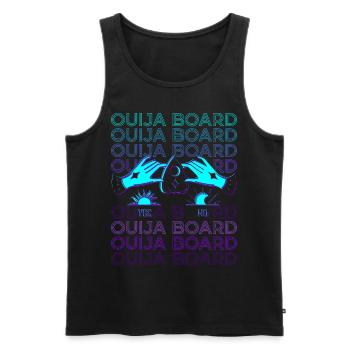 Ouija Board Ghost Board Planchette Rétro - Débardeur bio Premium Homme - noir - Devant - AI Model Male 178 light (178cm)