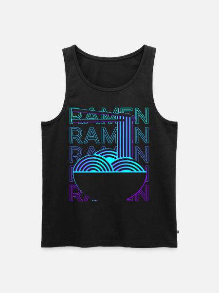 Ramen Noodles Retro - Men's Premium Organic Tank Top - black