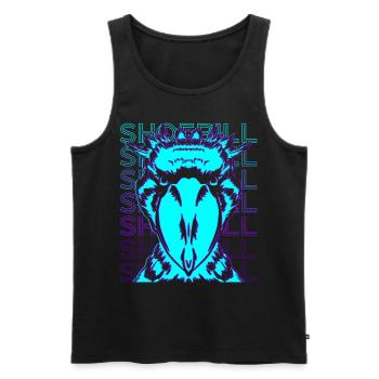 Schuhschnabel Retro - Männer Premium Bio Tank Top - Schwarz - Vorne - Michal (187cm)