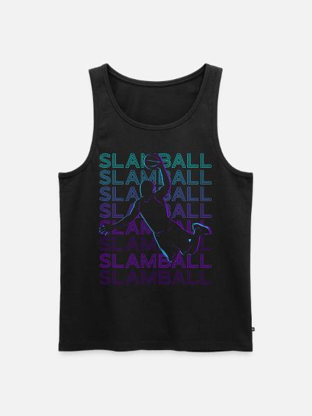 Slamball Player Retro - Men's Premium Organic Tank Top - black