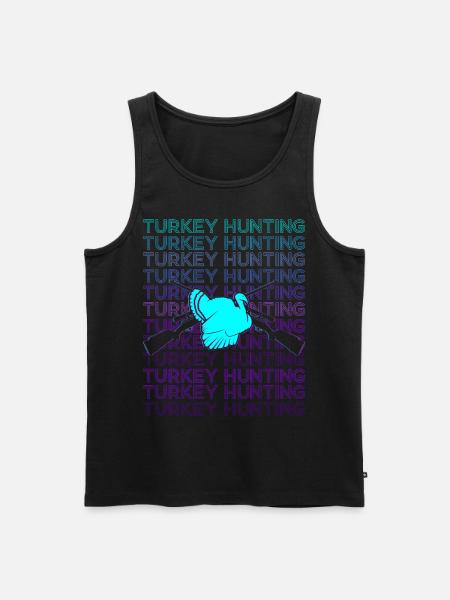 Tyrkiet Jagt Tyrkiet Jæger Retro - Herre Premium økologisk tanktop - sort