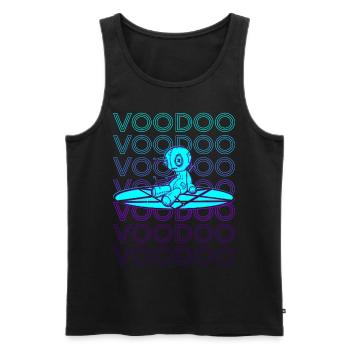Voodoo Puppe Pentagramm Hexerei Retro - Männer Premium Bio Tank Top - Schwarz - Vorne - Michal (187cm)
