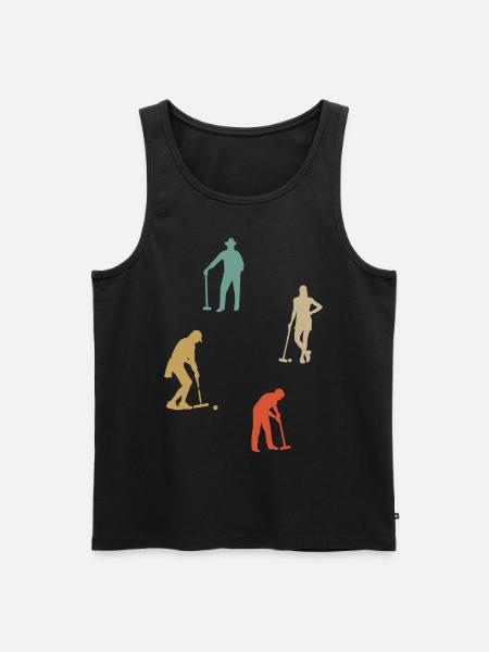 Krocket - Männer Premium Bio Tank Top - Schwarz
