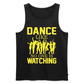Dance Like No One Is Watching - Männer Premium Bio Tank Top - Schwarz - Vorne - Michal (187cm)