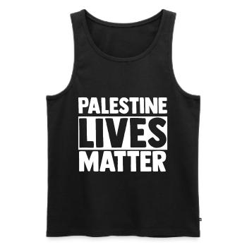 Palestine Cadeau Gratuit Palestine Bande de Gaza - Débardeur bio Premium Homme - noir - Devant - Michal (187cm)