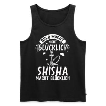 Shisha Geschenk für Wasserpfeife Shishabar Pfeife - Männer Premium Bio Tank Top - Schwarz - Vorne - Michal (187cm)