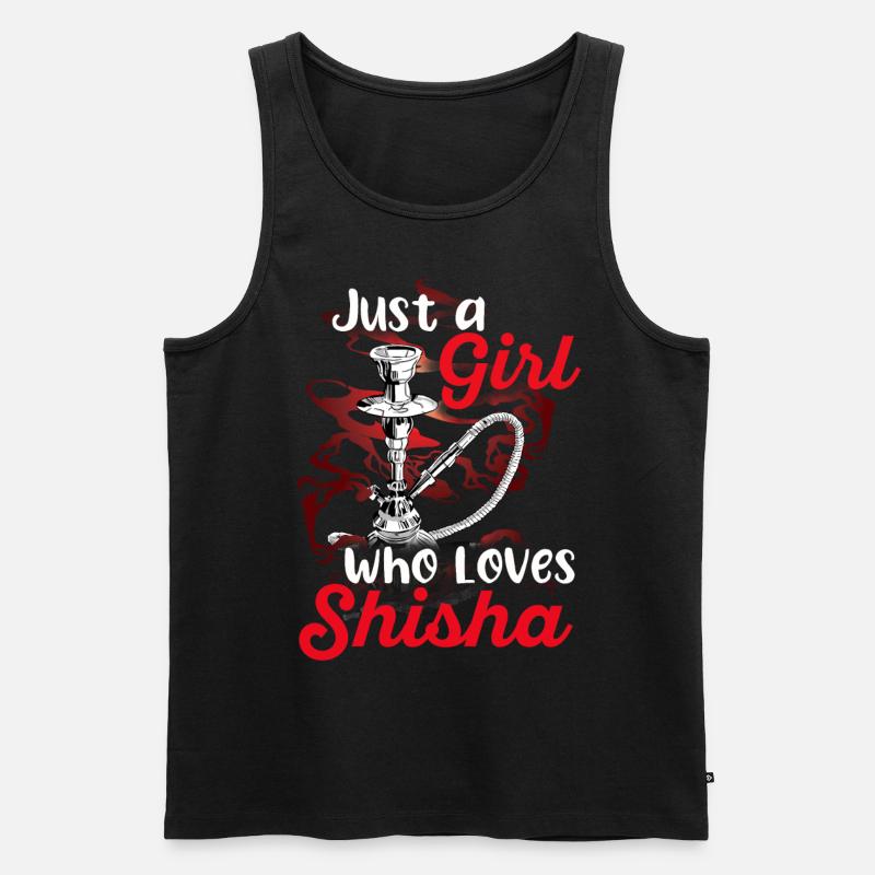 Shisha - Männer Premium Bio Tank Top - Schwarz