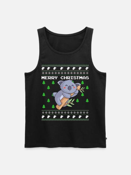 Pull de Noël moche Koala - Débardeur bio Premium Homme - noir