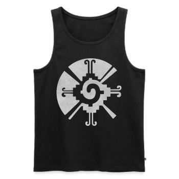 Hunab Ku Ometeotl Azteken Maya Yucatec Maya Inka - Männer Premium Bio Tank Top - Schwarz - Vorne - Michal (187cm)