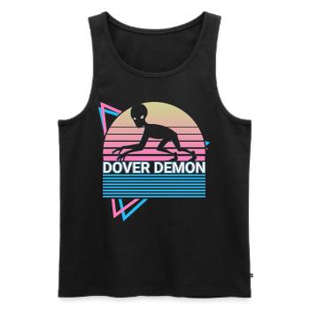 Dover Dämon Kryptide Kryptozoologie Retro - Männer Premium Bio Tank Top - Schwarz - Vorne - AI Model Male 178 light (178cm)