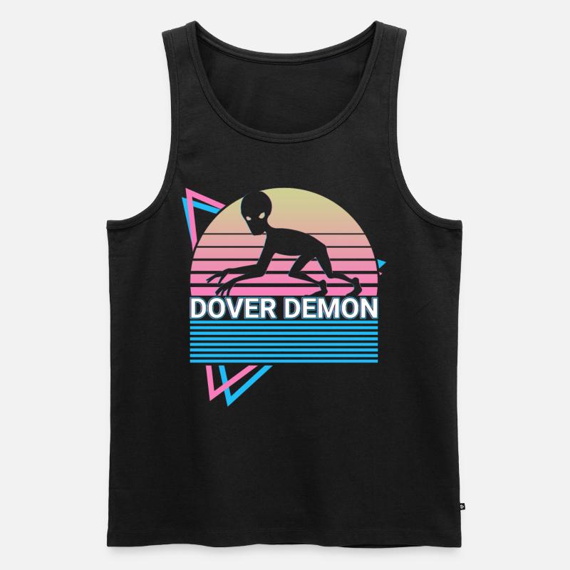 Dover Dämon Kryptide Kryptozoologie Retro - Männer Premium Bio Tank Top - Schwarz