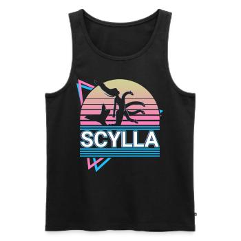 Scylla Skylla Mythologie grecque antique Rétro - Débardeur bio Premium Homme - noir - Devant - Michal (187cm)