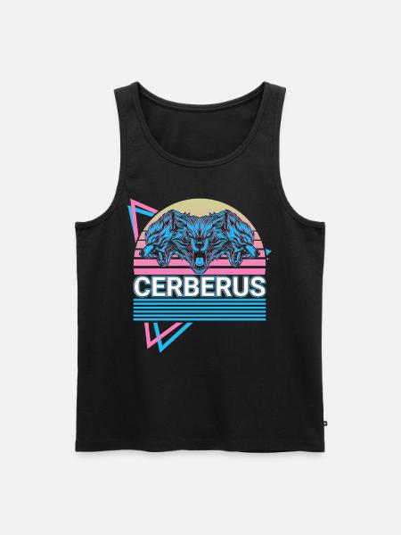 Cerberus Ancient Greek Mythology Retro - Men's Premium Organic Tank Top - black