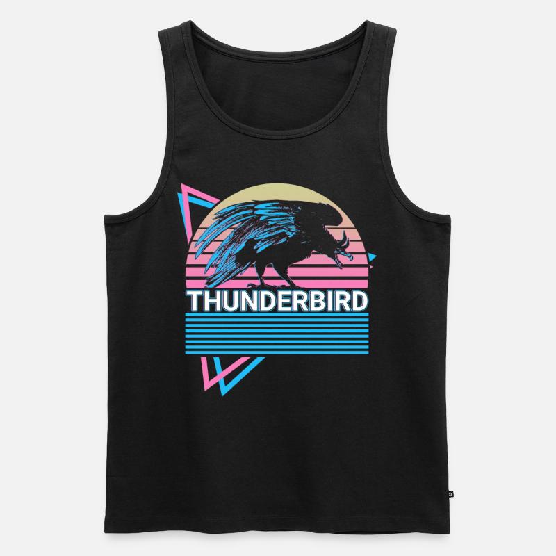 Donnervogel Kryptide Kryptozoologie Retro - Männer Premium Bio Tank Top - Schwarz