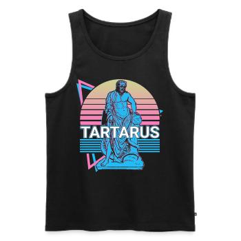 Tartarus Greek Deity Ancient Greek M - Men's Premium Organic Tank Top - black - Front - AI Model Male 178 light (178cm)