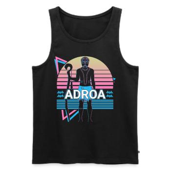 Adroa Afrikanischer Gott Alte Afrikanische Mytholo - Männer Premium Bio Tank Top - Schwarz - Vorne - AI Model Male 178 light (178cm)