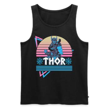 Thor Norse God Asgard Norse Mythology R - Men's Premium Organic Tank Top - black - Front - Michal (187cm)