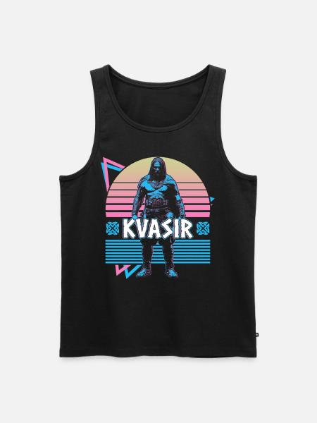 Kvasir norrøn gud Asgard norrøn mytologi - Premium økologisk Tanktop for menn - svart