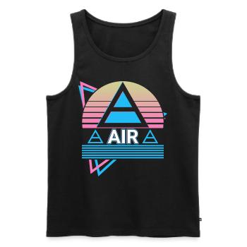 Luftelement Symbol Heidnisch Heidentum Wicca Wicca - Männer Premium Bio Tank Top - Schwarz - Vorne - AI Model Male 178 light (178cm)