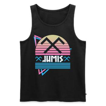 Jumi's Latvian symbol Pagan god Antiquity Sy - Men's Premium Organic Tank Top - black - Front - Michal (187cm)