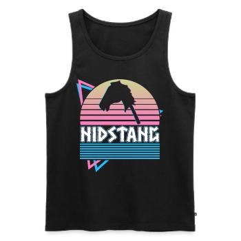 Nidstang Norse Mythology Germanic Pagan - Men's Premium Organic Tank Top - black - Front - Michal (187cm)