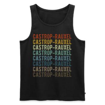 Castrop-Rauxel Stadt Retro Vintage - Männer Premium Bio Tank Top - Schwarz - Vorne - Michal (187cm)