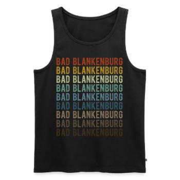Bad Blankenburg Stadt Retro Vintage - Männer Premium Bio Tank Top - Schwarz - Vorne - Michal (187cm)