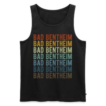 Bad Bentheim Stadt Retro Vintage - Männer Premium Bio Tank Top - Schwarz - Vorne - Michal (187cm)