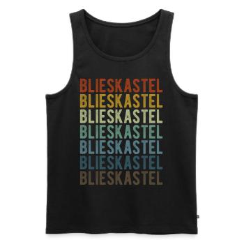 Blieskastel City Rétro Vintage - Débardeur bio Premium Homme - noir - Devant - Michal (187cm)