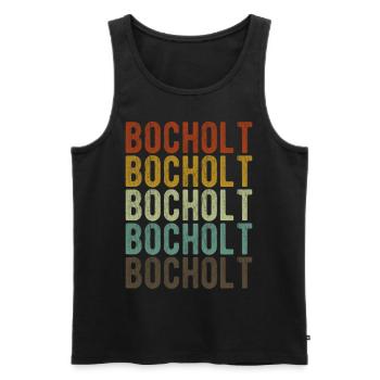 Bocholt Stadt Retro Vintage - Männer Premium Bio Tank Top - Schwarz - Vorne - Michal (187cm)