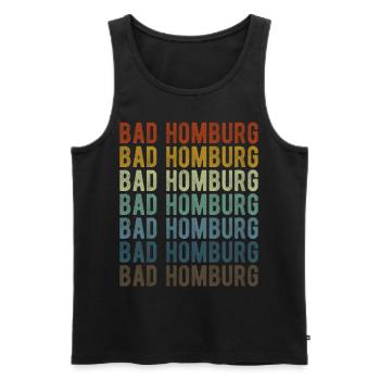 Bad Homburg City Retro Vintage - Men's Premium Organic Tank Top - black - Front - Michal (187cm)