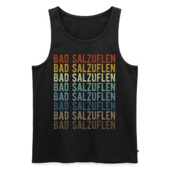 Bad Salzuflen Town Rétro Vintage - Débardeur bio Premium Homme - noir - Devant - Michal (187cm)